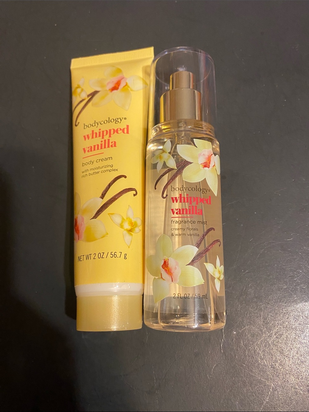 Bodycology Whipped Vanilla Body Cream & Fragrance Mist (Yellow)